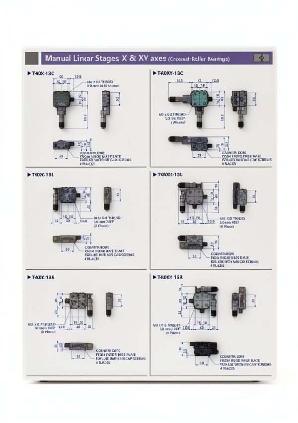 MPositioning Linear Motion Cross Roller Guide T40X-13C-2