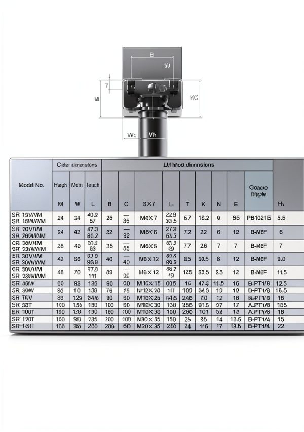 Flish Linear Motion Cross Roller Guides SR20W-4