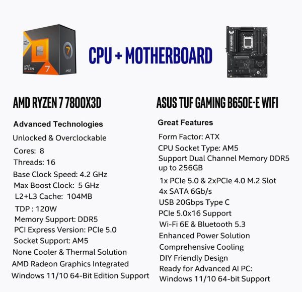 AMD Ryzen 7 7800X3D Motherboard by Micro Center-1