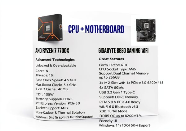 AMD Ryzen 7 7700X Motherboard INLAND-1