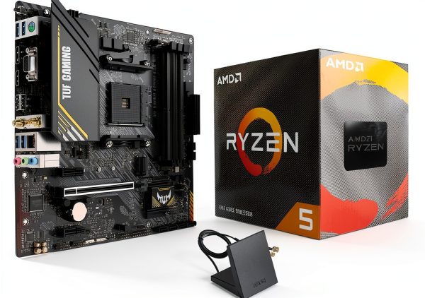 AMD Ryzen 5 4500 PC Build Micro Center Motherboard-0