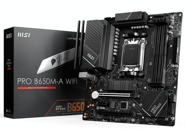 MSI PRO B650M-A WIFI Motherboard - DDR5 AMD Ryzen 7000 WiFi 6-0