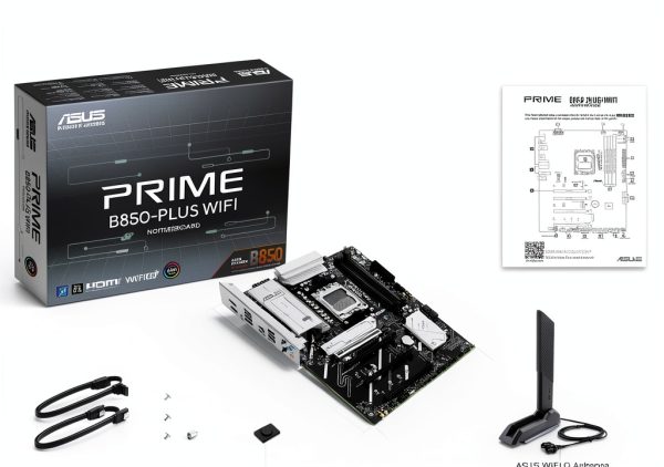 ASUS PRIME B850 PLUS WIFI ATX Motherboard with DDR5, Wi‑Fi 6E,-5