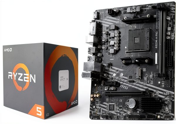 MSI A520M-A PRO Motherboard with AMD Ryzen 5 5500 Processor Bundle-0