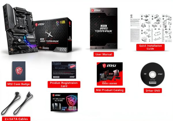 MSI MAG B550 Tomahawk Motherboard 128GB DDR4 Dual LAN RGB Lighting-6