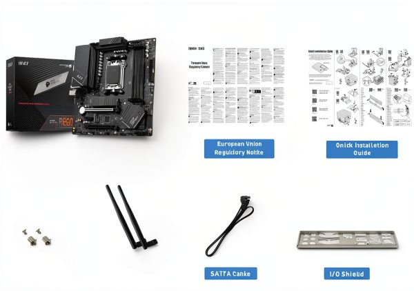 MSI PRO B650M-A WIFI Motherboard - DDR5 AMD Ryzen 7000 WiFi 6-5