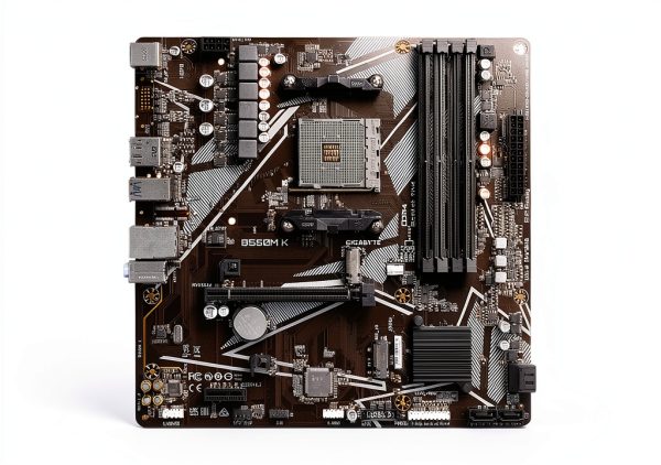 GIGABYTE B550M K Motherboard mATX with WiFi5 and Dual M.2 Slots-4