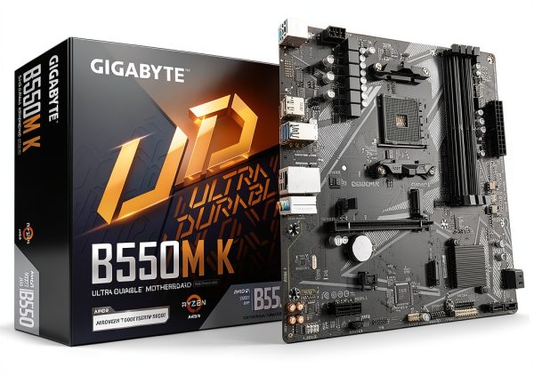 GIGABYTE B550M K Motherboard mATX with WiFi5 and Dual M.2 Slots-0