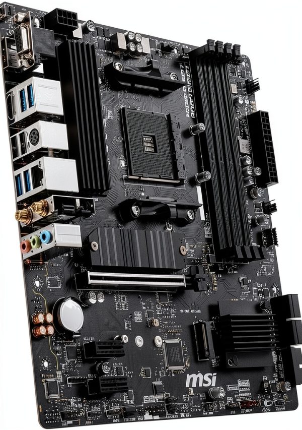 MSI B550M PRO-VDH WiFi ProSeries Motherboard (AMD Ryzen 5000, AM4, DDR4, PCIe 4.0, SATA 6Gb/s, M.2, USB 3.2 Gen 1, Wi-Fi, Bluetooth, D-SUB/HDMI/DP, Micro-ATX)-3