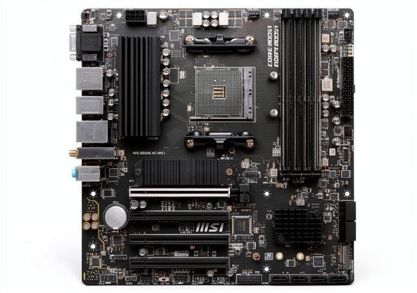 MSI PRO B550M-VC WiFi Motherboard with PCIe 4.0, DDR4 4400MHz, WiFi 6E-2