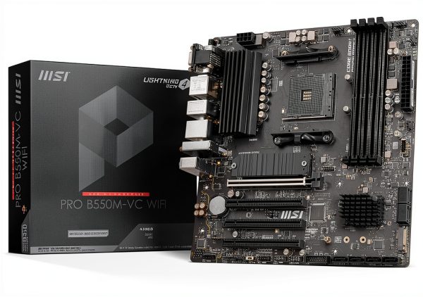 MSI PRO B550M-VC WiFi Motherboard with PCIe 4.0, DDR4 4400MHz, WiFi 6E-0