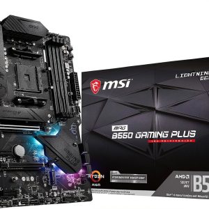 MSI MPG B550 Gaming Plus V1 Gaming Motherboard (AMD Ryzen 5000, AM4, DDR4, PCIe 4.0, SATA 6Gb/s, M.2, USB 3.2 Gen 2, HDMI/DP, ATX)-0