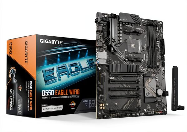GIGABYTE B550 Eagle WIFI6 ATX Motherboard with PCIe 4.0 Dual M.2 RGB-0