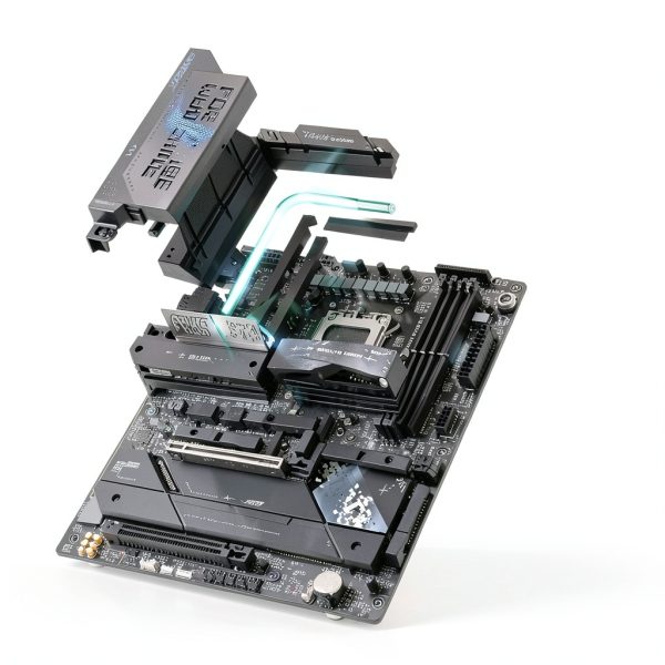 ASUS ROG Strix X870E-E Gaming WiFi AMD AM5 X870 ATX Motherboard 18+2+2 Power Stages, Dynamic OC Switcher, Core Flex, DDR5 AEMP, WiFi 7, 5X M.2, PCIe® 5.0, Q-Release Slim, USB4®, AI OCing & Networking-2