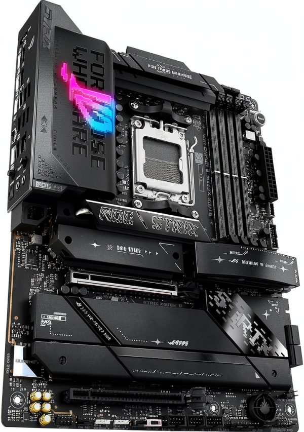 ASUS ROG Strix X870E-E Gaming WiFi AMD AM5 X870 ATX Motherboard 18+2+2 Power Stages, Dynamic OC Switcher, Core Flex, DDR5 AEMP, WiFi 7, 5X M.2, PCIe® 5.0, Q-Release Slim, USB4®, AI OCing & Networking-6