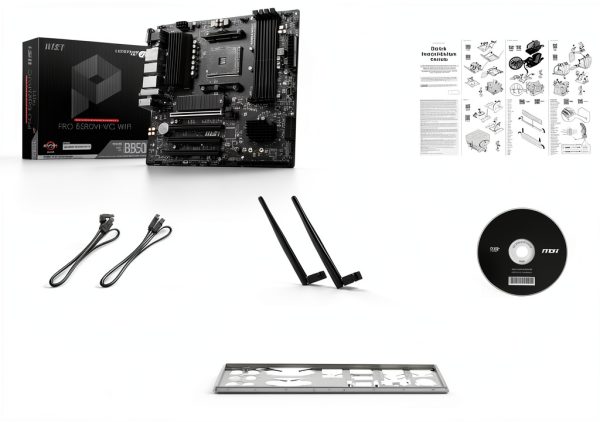 MSI PRO B550M-VC WiFi Motherboard with PCIe 4.0, DDR4 4400MHz, WiFi 6E-1