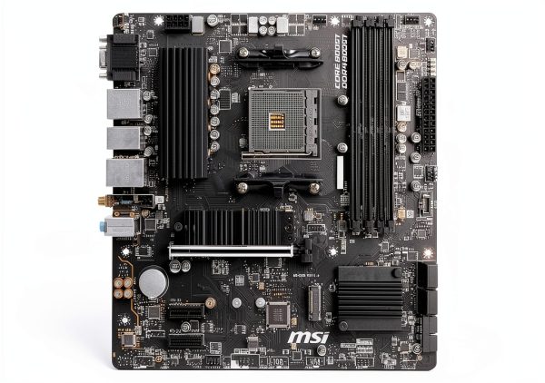 MSI B550M PRO-VDH WiFi ProSeries Motherboard (AMD Ryzen 5000, AM4, DDR4, PCIe 4.0, SATA 6Gb/s, M.2, USB 3.2 Gen 1, Wi-Fi, Bluetooth, D-SUB/HDMI/DP, Micro-ATX)-1
